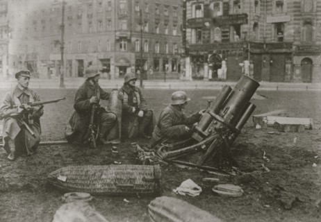 Mine-thrower, Alexanderplatz, Berlin
