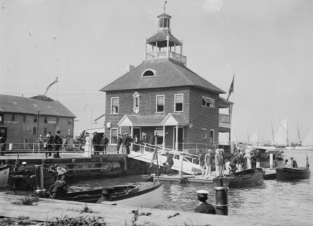 New York Yacht Club Landing at Newport , Rhode Island 1912
