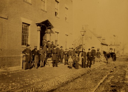 Officers of First District volunteers, City Hotel, Alexandria, Va 1863