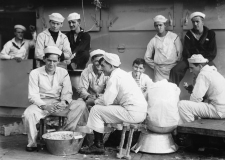 The US Navy Trains Great Potato Peelers and sends her seamen on Kitchen Patrol 1912