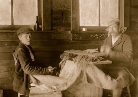 One of the strippers in Tampa, Fla., Cigar factory 1909