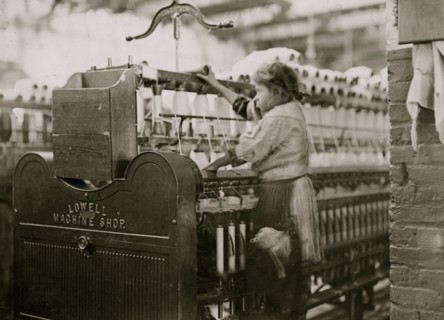 A young Polish spinner in the Quidwick Co. Mill. Anthony, R. I 1909