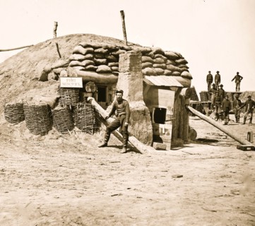 Petersburg, Va. Bomb-proof quarters, Fort Sedgwick ("Fort Hell") 1865