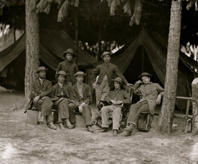 Petersburg, Va. Military telegraph operators at headquarters 1864