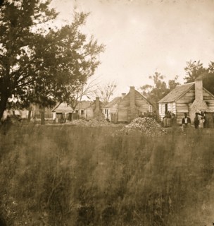 Port Royal, South Carolina. Slaves quarters 1862