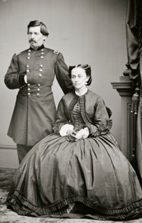 Portrait of Maj. Gen. George B. McClellan, officer of the Federal Army, and his wife, Ellen Mary Marcy 1863