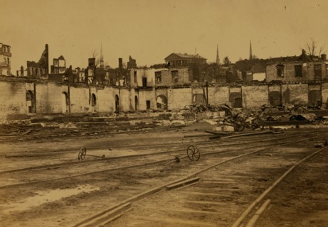 Railroad yard ruins, Richmond, Va 1865