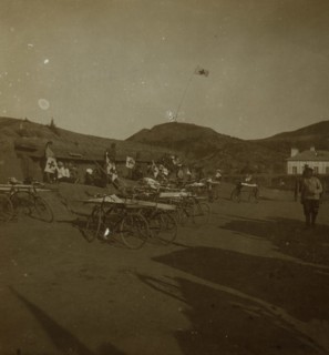 Red Cross station near Kuropatkin Fort, north of Port Arthur 1905