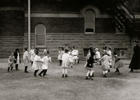 Recess at the Jefferson School 1917