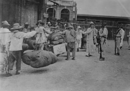 Refugees at Hankau during uprising 1911