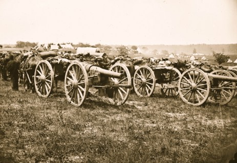 20-pdr. Parrott rifled guns of the 1st New York Battery 1863