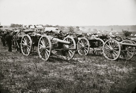Richmond, Va., vicinity. 20-pdr. v Parrott rifled guns of the 1st New York Battery 1862