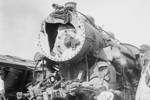 New Haven Steam Locomotive Blows its Top 1908