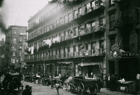 Row of tenements on the Lower East Side 1912