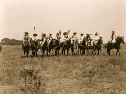 Chiefs in the Sun Dance parade--Cheyenne 1927