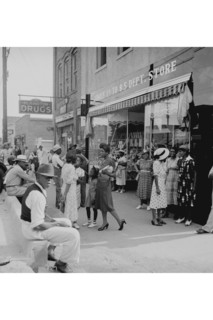 Blacks Shopping on Main Street 1939