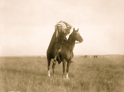 In a Blackfoot camp 1907