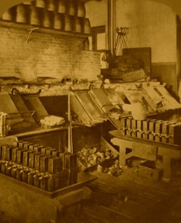 Smelting Gold Room at the Philadelphia Mint 1876