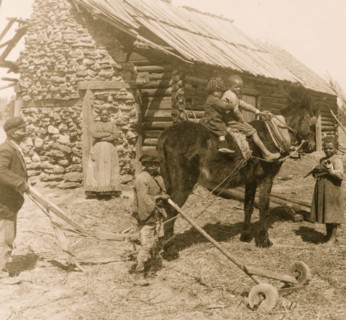 A humble but happy Black home, down south in Dixie Land, North Carolina 1890