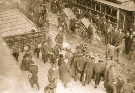 Subway Floods, Gas main explodes 23rd Street in Manhattan 1914