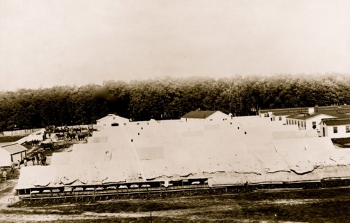 Tent wards at Campbell Hospital, Washington, D.C. 1864