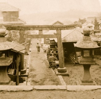 The main street of Enoshima 1896