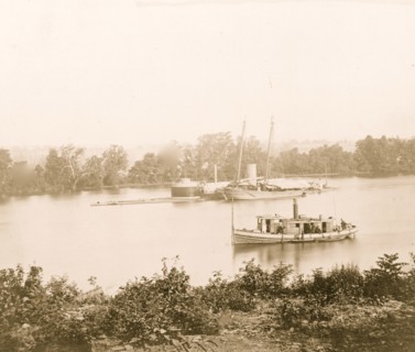 The Monitor CANONICUS, James River, Va. 1863