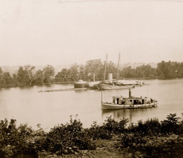The Monitor CANONICUS, James River, Va. 1864