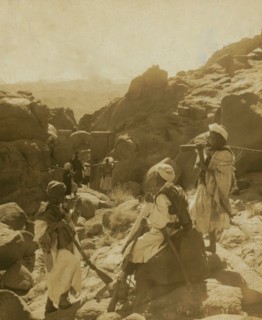 The stone gate halfway up Mt. Sinai 1913