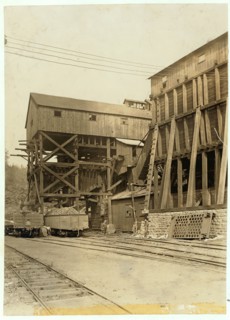 Tipple at Turkey Knob Mine, Macdonald, W. Va. Bank Boss in centre. 1908