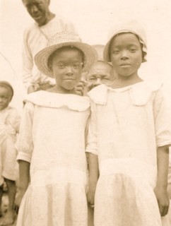 Two girls, Old Bight, Cat Island, Bahamas 1935
