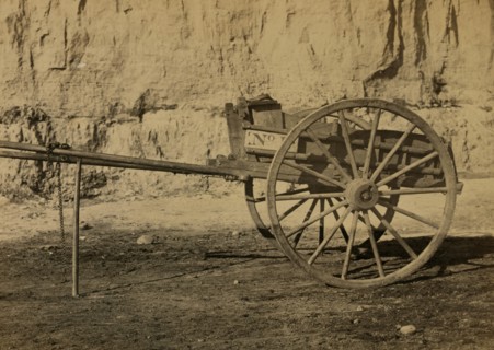 Two wheeled cart to be drawn by a horse 1863