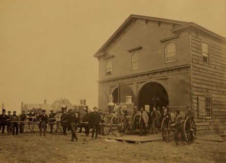 U.S. Fire Department, Alexandria, Va., with steam fire engines, July, 1863 1863