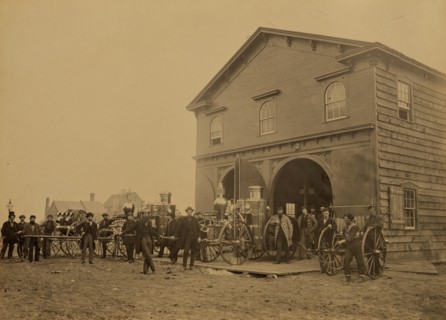 U.S. Fire Department, Alexandria, Va., with steam fire engines, July, 1863 1863