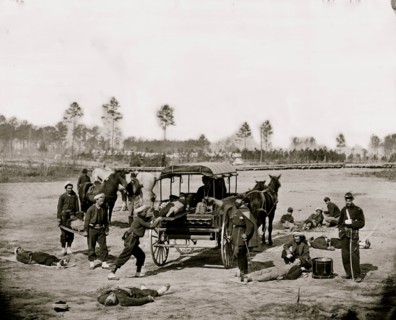Warrenton, Va. Dr. Jonathan Letterman, medical director of the Army of the Potomac and staff 1862