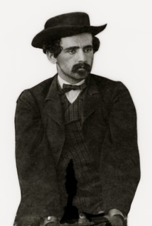 Washington Navy Yard, District of Columbia. Michael O'Laughlin, a Lincoln conspirator, manacled 1865