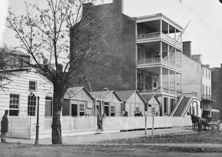Washington, D.C. Buildings of the Sanitary Commission Home Lodge for Invalid Soldiers, North Capitol near C St 1865