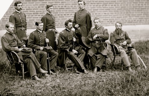 Washington, D.C. Gen. John F. Hartranft and staff, responsible for securing the conspirators at the Arsenal 1865