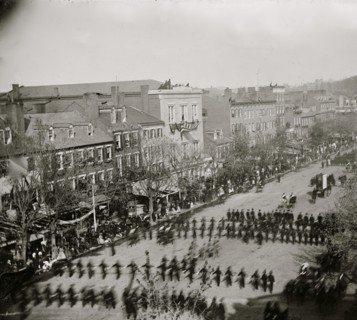 Washington, D.C. President Lincoln's funeral procession on Pennsylvania Avenue; another view 1865