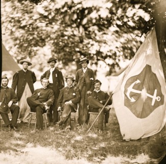 Washington, District of Columbia (vicinity)]. Gen. William F. Bartlett and staff 1865