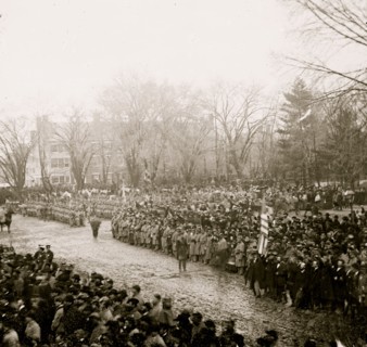Washington, District of Columbia. Crowd at President Abraham Lincoln's second inauguration 1865