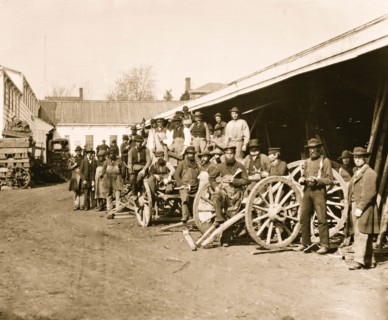 Washington, District of Columbia. Government repair shops. Wheelwright shop 1865