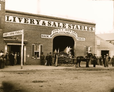 Assassin Held Horses for escape at the Howard Stable 1865