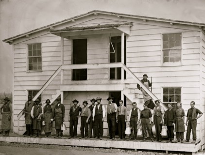 Washington, District of Columbia. Mess house at government stables 1865