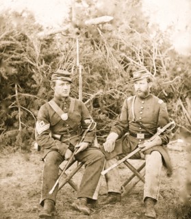 Washington, District of Columbia. Sgt. and officer of 31st Penn. Inf. (later, 82d Penn. Inf.) at Queen's farm, vicinity of Fort Slocum 1863