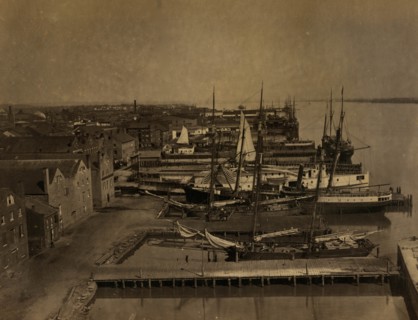 Wharf in Alexandria, Virginia from Pioneer Mill 1863
