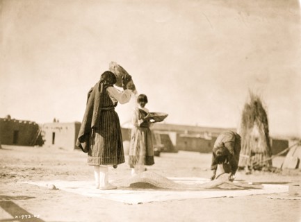 Winnowing wheat--San Juan 1905