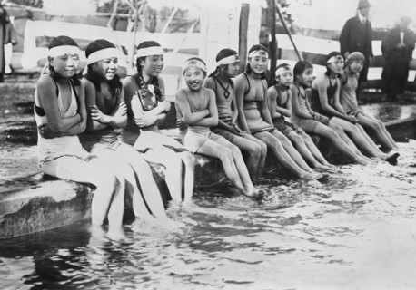Winter Bathers Chill the Pool
