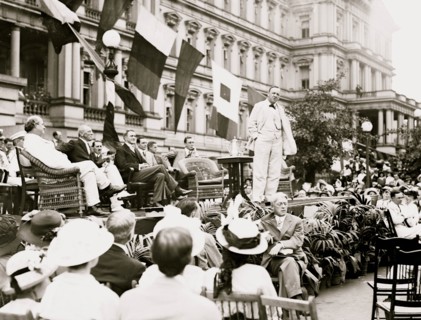 Woodrow Wilson on Flag Day Celebration nown