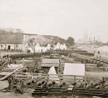 Yorktown, Va. Federal artillery park 1863